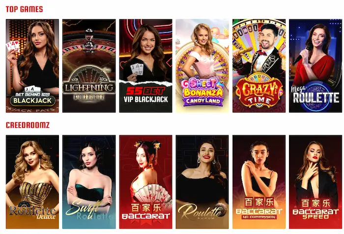 55Bet Casino live